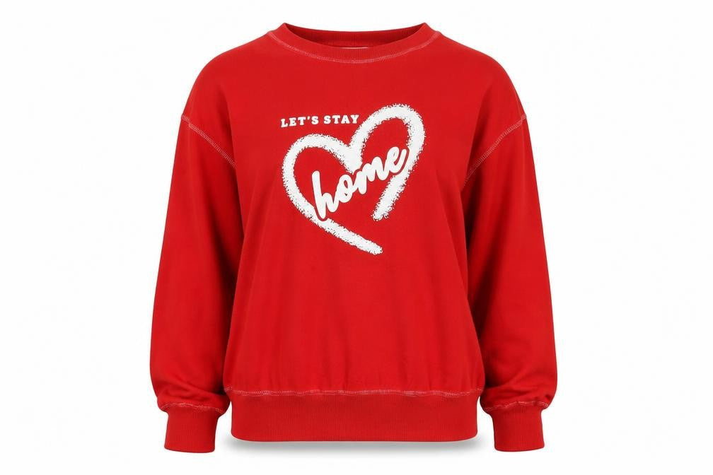 Front view of Next women’s red top pyjama top, size S