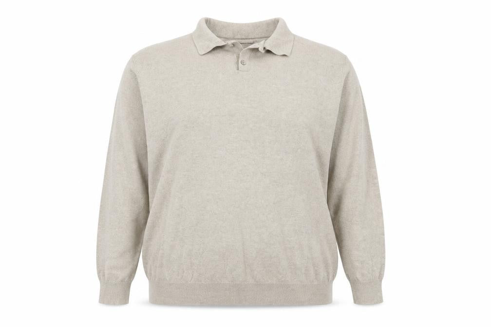 Front view of Stonebay women’s beige jumper, size 2XL