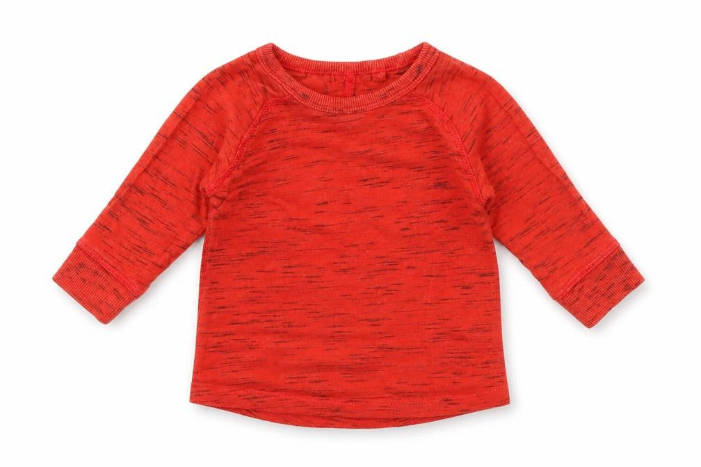 Front view of Next Baby Red Basic T-Shirt, size 6-9, Months