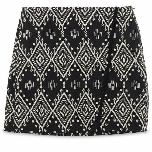 Camayeu Womens Black Argyle/Diamond  Straight & Pencil Skirt