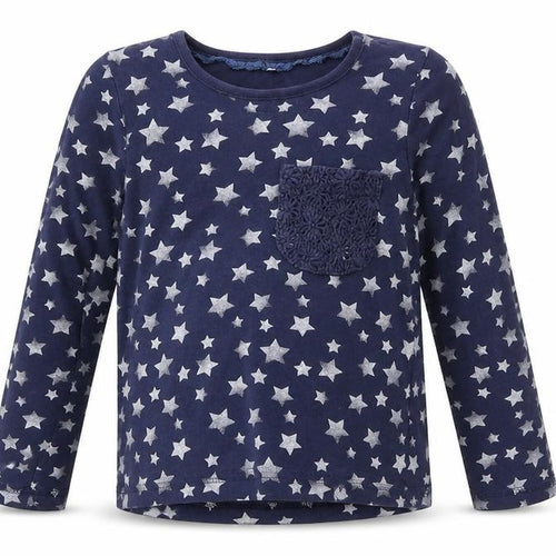 George Girls Blue Argyle/Diamond   Pyjama Top Size 4-5 Years