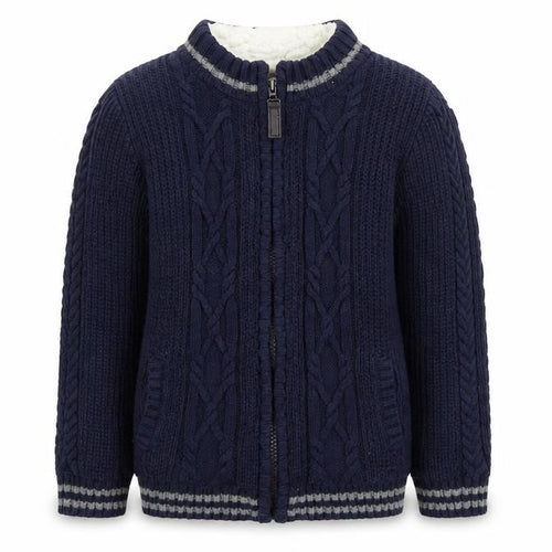 E of M Boys Blue   Full Zip Sweatshirt Size 5-6 Years