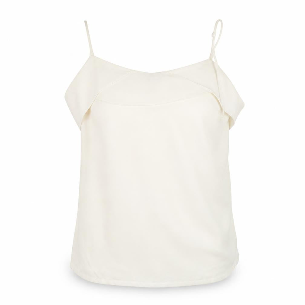 Front view of Cameo Rose women’s white basic t-shirt, size UK 12