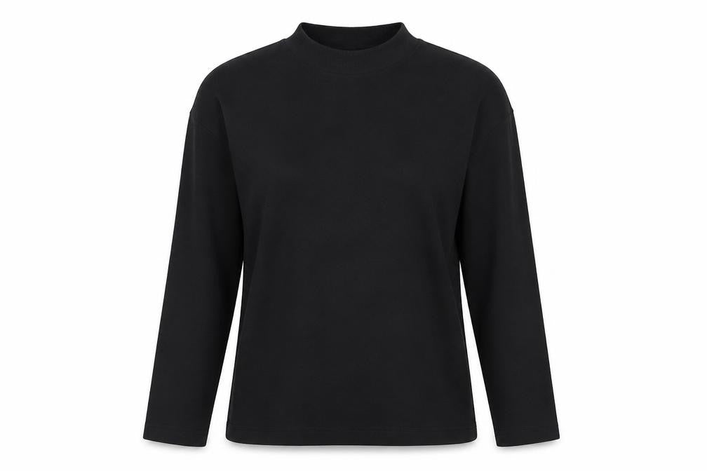 Front view of Tu women’s black basic t-shirt, size UK 10