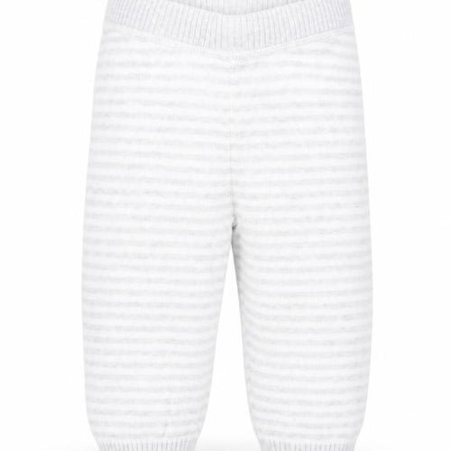 Marks and Spencer Baby Grey Striped Knit Capri Trousers Size 6-9 Months