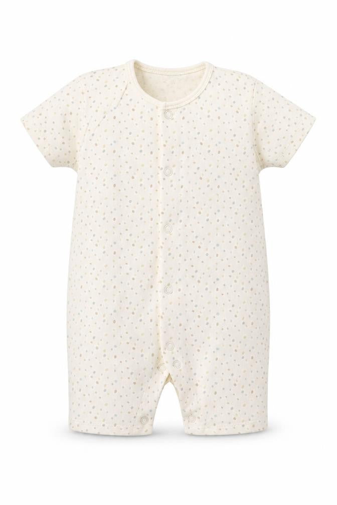 George Girls Beige Spotted  Romper One-Piece Size 9-12 Months