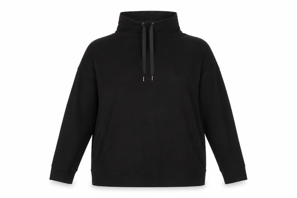 Front view of F&F women’s black jumper, size UK 16