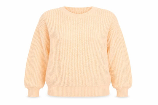 Front view of Atmosphere women’s orange jumper, size UK 12