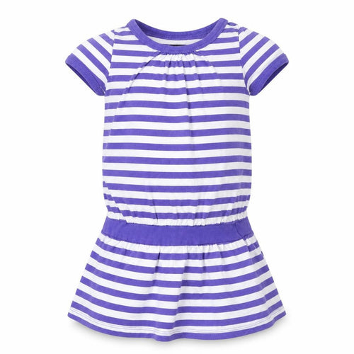Sergent Major Girls Purple Striped Jersey T-Shirt Dress  Size 5 Years