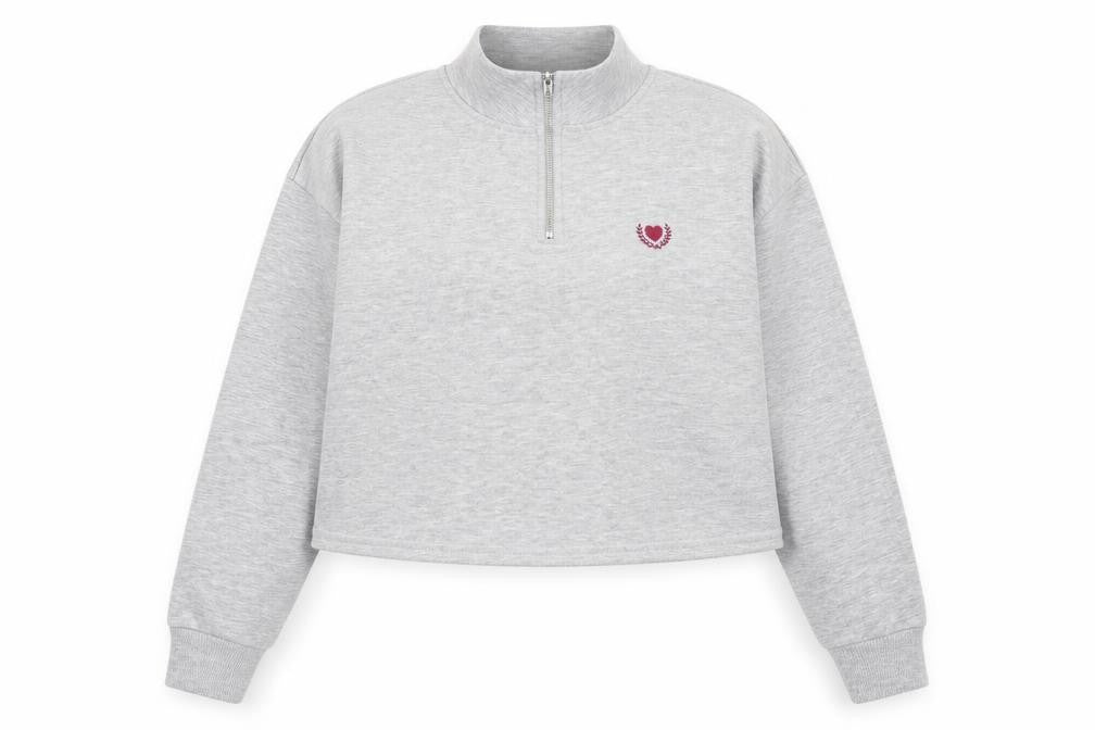 Front view of New Look women’s grey jumper, size UK 10