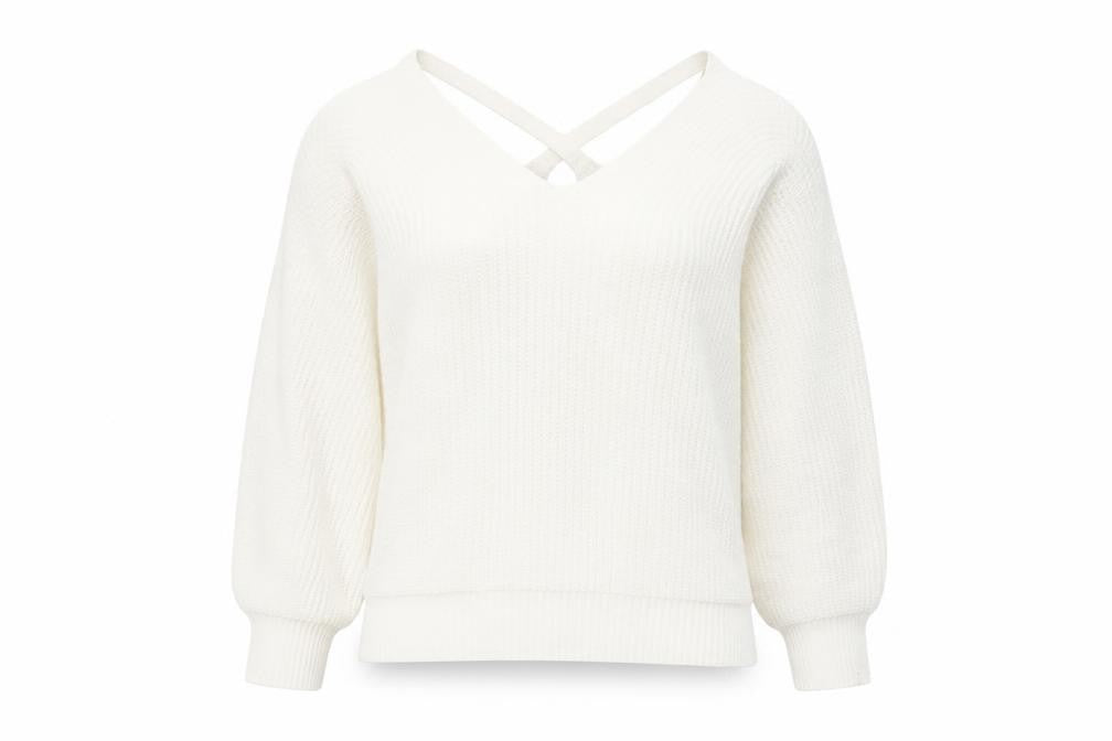 Front view of SHEIN women’s ivory jumper, size S