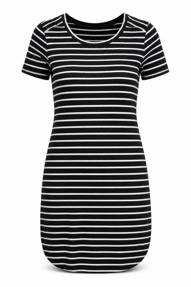 NOISY MAY  Womens Black Striped  Fit & Flare  Size XS