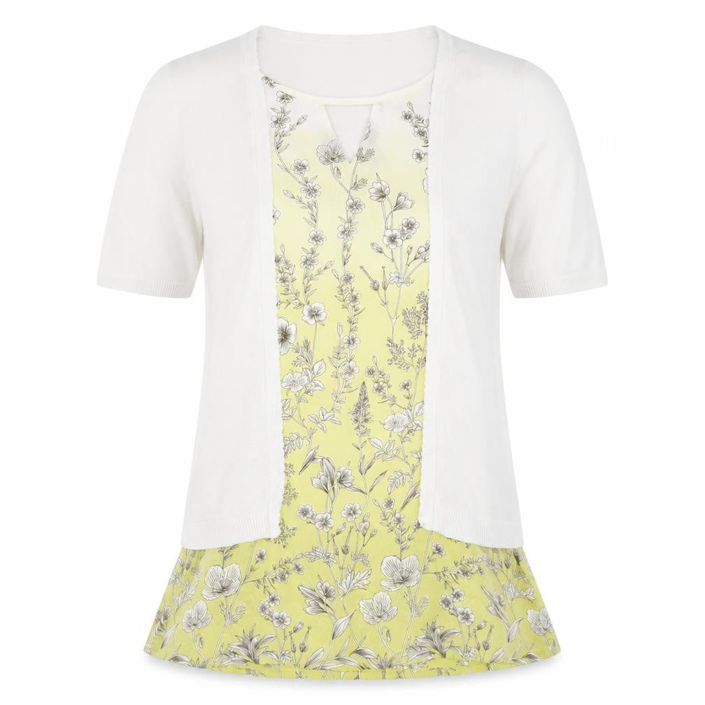 Next Womens Multicoloured Floral  Basic T-Shirt Size 8