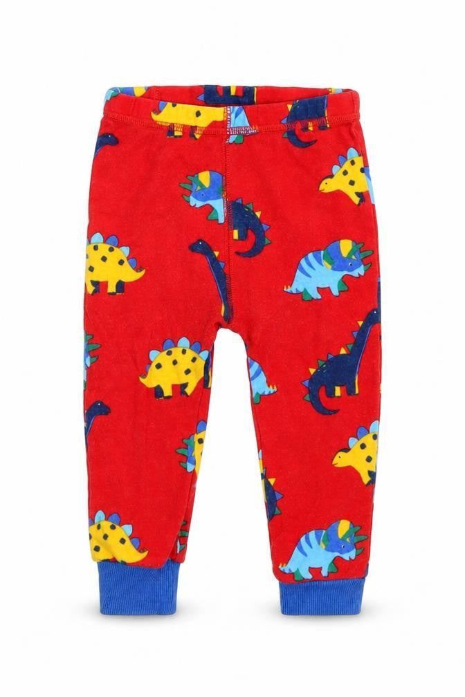 NEXT Boys Red Animal Print  Cami Pyjama Pants Size 12-18 Months  - dinosaurs