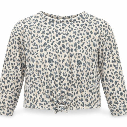 George Girls Beige Animal Print  Basic T-Shirt Size 6-7 Years