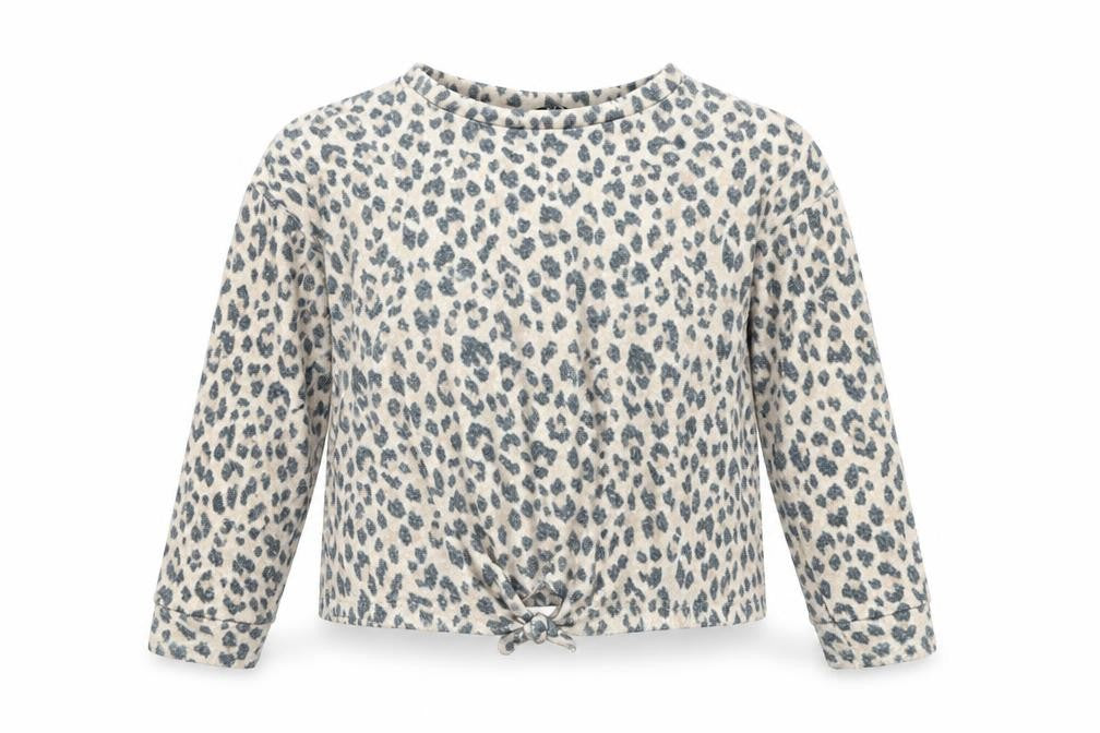 George Girls Beige Animal Print  Basic T-Shirt Size 6-7 Years