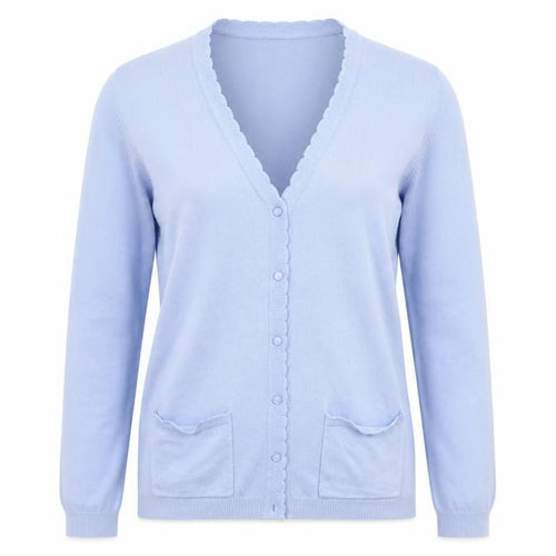 Isle Womens Blue  Knit Cardigan Jumper Size 12