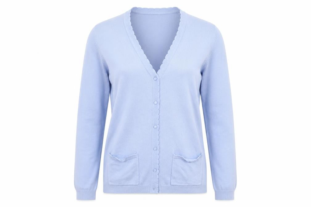 Isle Womens Blue  Knit Cardigan Jumper Size 12
