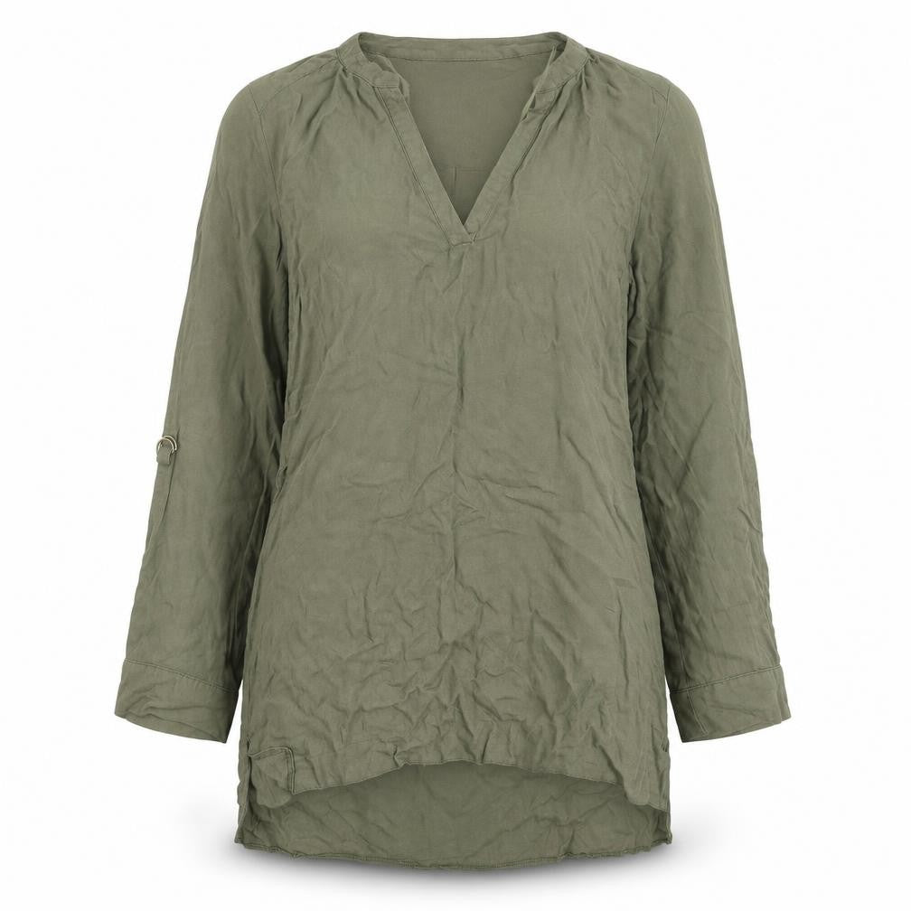 Front view of Atmosphere women’s green mini, size UK 12