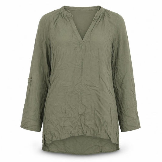 Front view of Atmosphere women’s green mini, size UK 12