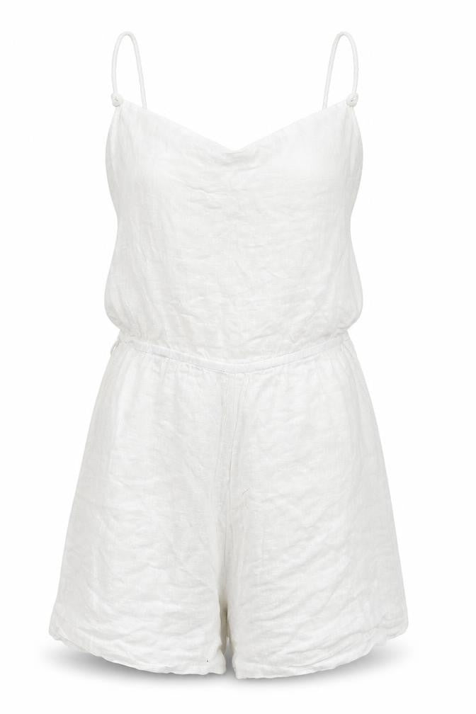 Boohoo Womens White   Jumpsuit One-Piece Size 10 L3 in