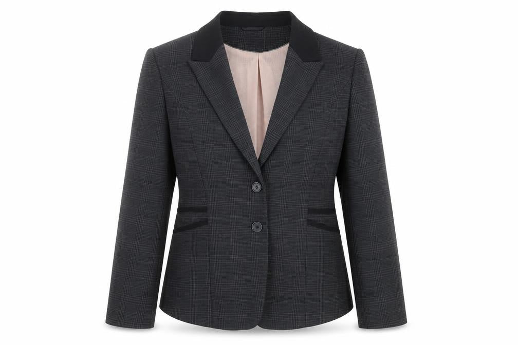 Next Womens Blue Check  Jacket Suit Jacket Size L