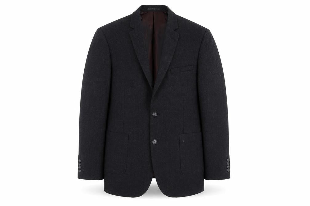 Front view of F&F men’s grey jacket suit jacket, size 44