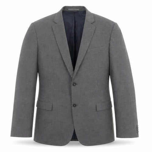 Cedar Wood State Mens Grey Striped  Jacket Suit Jacket Size 44