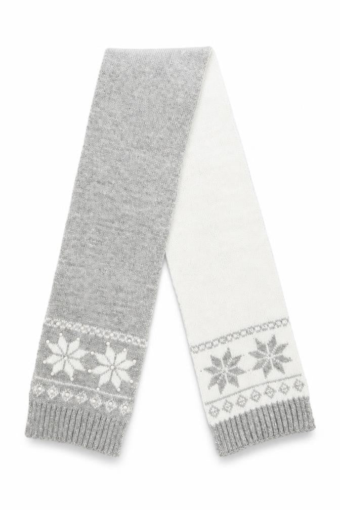 Front view of Matalan girls’ grey scarf scarves & wraps one size