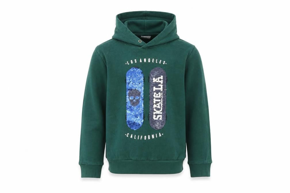 H&M Girls Green   Pullover Hoodie Size 9-10 Years