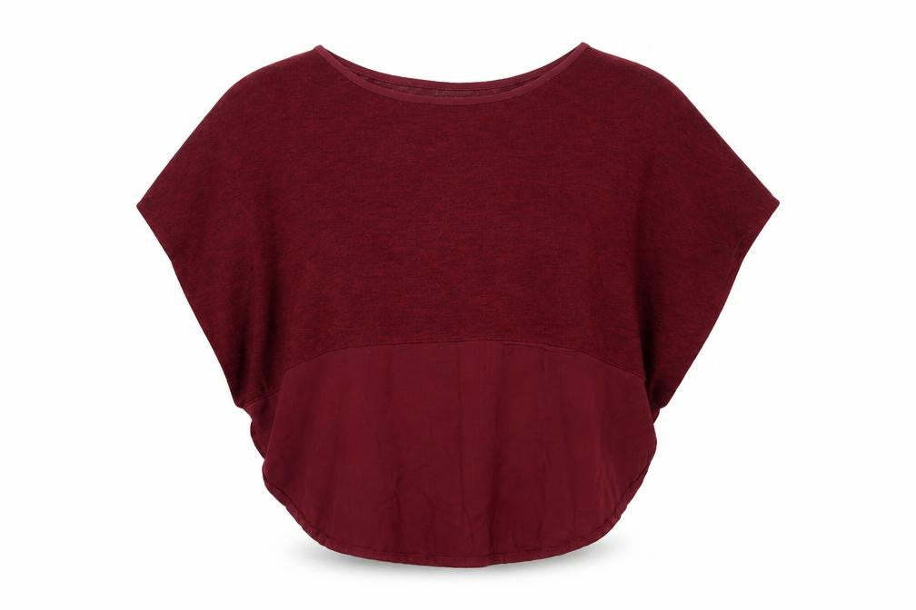 Front view of Limited Collection women’s purple jumper, size UK 10