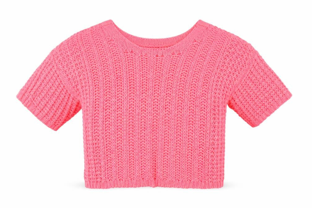 Front view of Next women’s pink pullover sweatshirt, size S