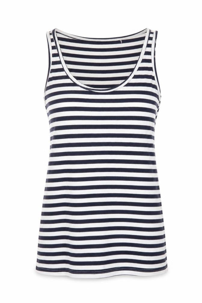 Lee Cooper Womens Blue Striped  Basic Tank Size 10