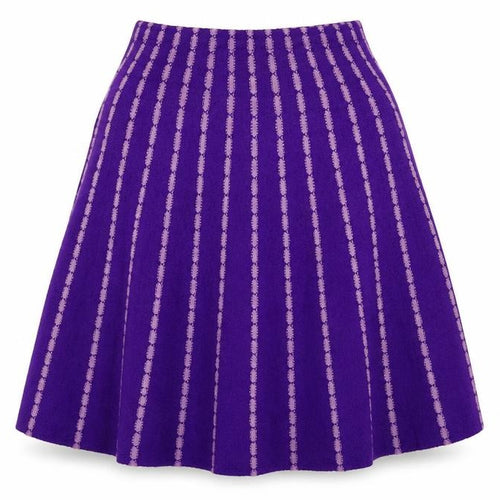 Preworn Womens Purple   Flare Skirt Size 29 in