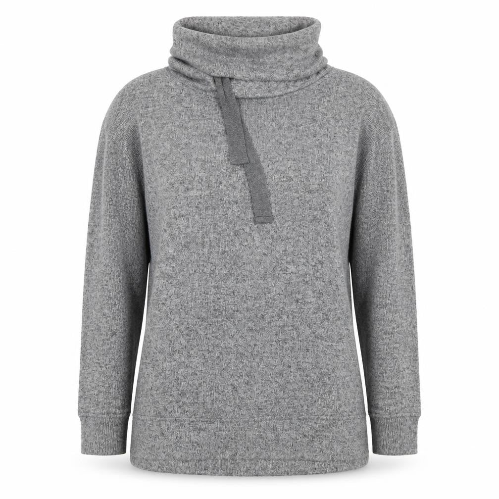 Front view of F&F women’s grey jumper, size UK 8