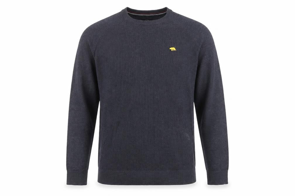 Front view of Ridge & Co men’s grey jumper, size L