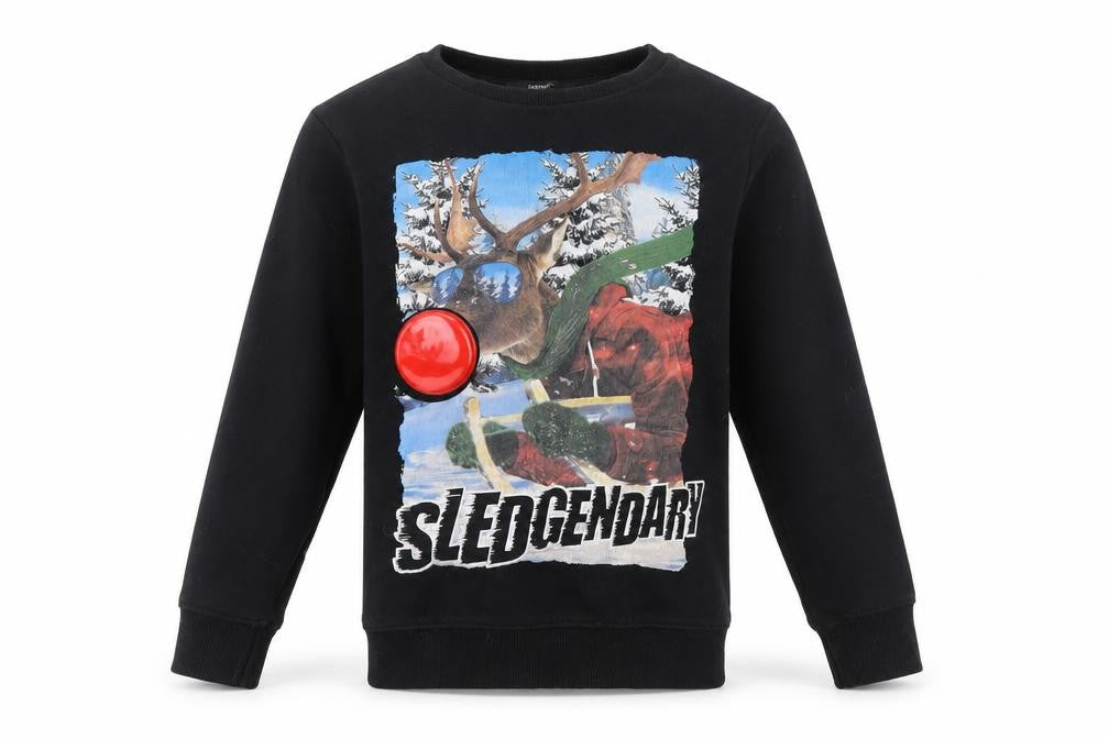 Front view of George boys’ black jumper, size 8-9, years