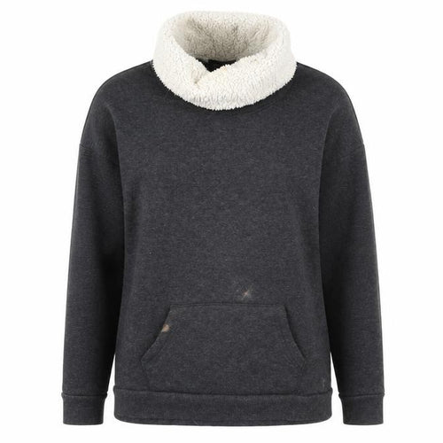 Atmosphere Womens Grey   Pullover Sweatshirt Size 8  - Faux Sheep Fur Lined Neck