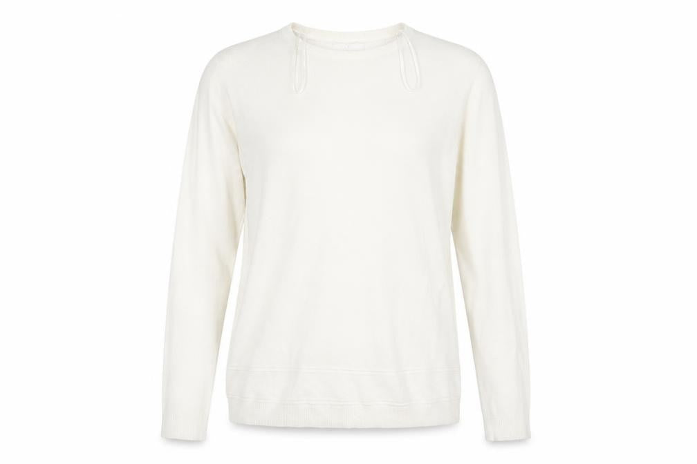 Front view of Vida Vi women’s ivory jumper, size XL