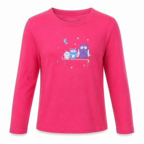 Primark Girls Pink    Pyjama Top Size 11-12 Years  - Owls