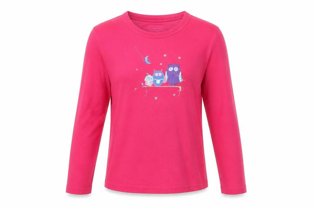 Primark Girls Pink    Pyjama Top Size 11-12 Years  - Owls