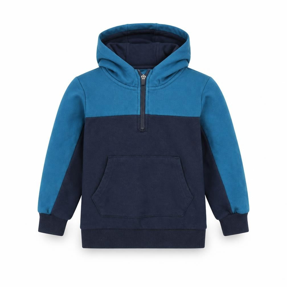 Front view of Very boys’ blue pullover hoodie, size 6, years