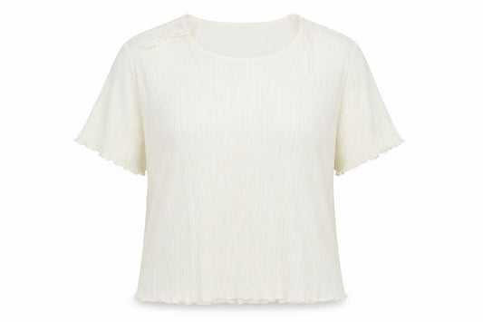 Front view of Bonmarché women’s yellow basic blouse, size XL