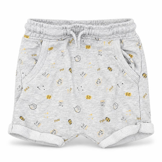 Front view of George Baby Grey Spotted Cropped Trousers, size 18-24, Months