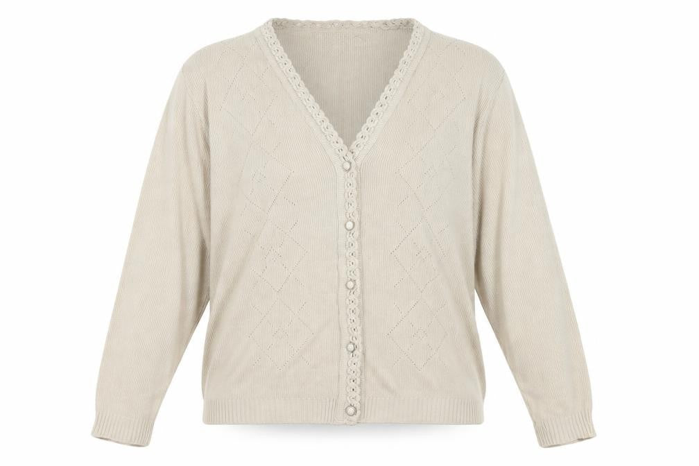 In stitches Womens Beige   Cardigan Jumper One Size