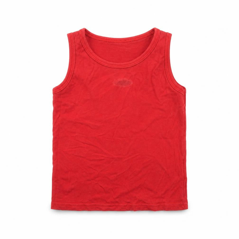 Front view of George boys’ red basic t-shirt, size 3-4, years