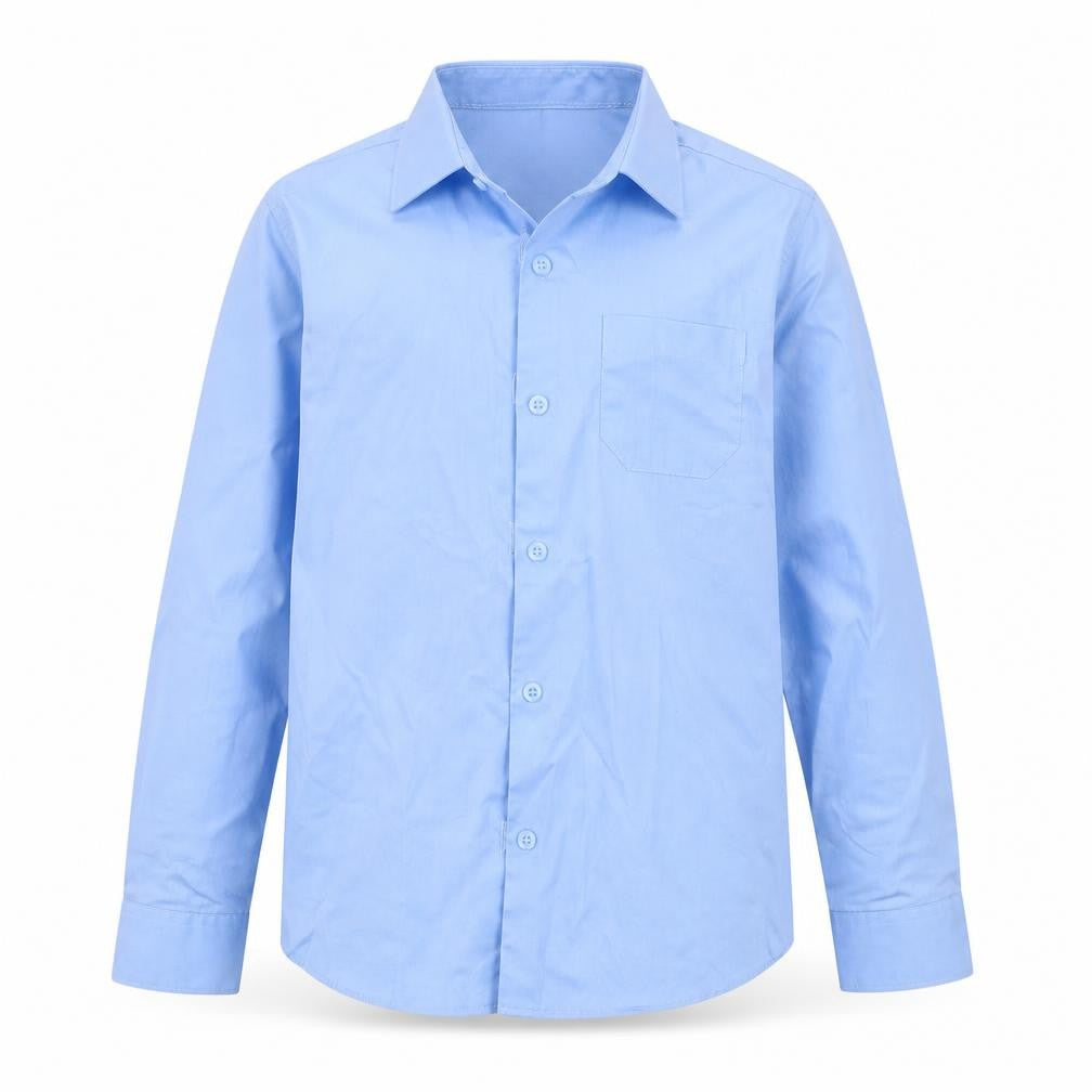 Marks & Spencer Boys Blue   Basic Button-Up Size 8-9 Years