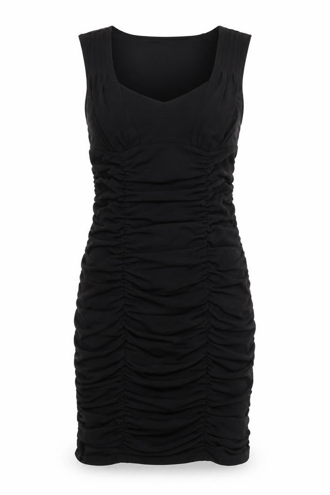 Front view of Carole Little women’s black bodycon, size UK 4