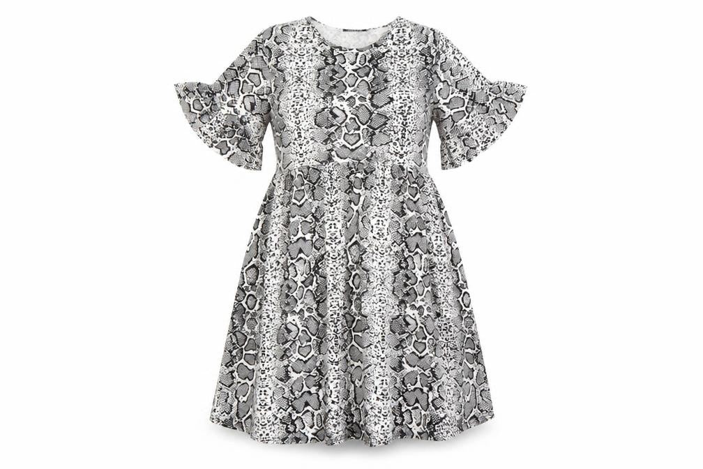 Boohoo Womens Multicoloured Animal Print  Fit & Flare  Size 12