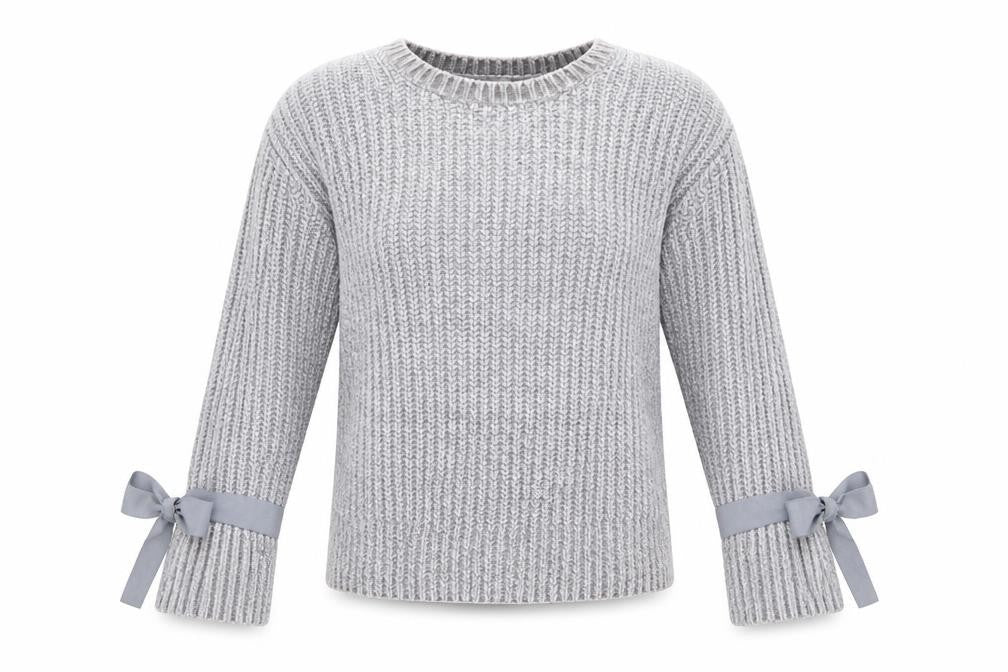 Front view of Red Herring women’s grey jumper, size UK 10